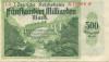 Karlsruhe - Reichsbahndirektion - 15.10.1923 - 500 Milliarden Mark 
