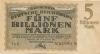Karlsruhe - Reichsbahndirektion - 15.11.1923 - 5 Billionen Mark 