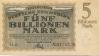 Karlsruhe - Reichsbahndirektion - 15.11.1923 - 5 Billionen Mark 