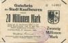 Kaufbeuren - Stadt - 17.9.1923 - 31.12.1923 - 20 Millionen Mark 