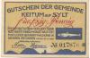 Keitum (heute: Sylt) - Gemeinde - 15.4.1920 - 50 Pfennig 