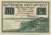 Keitum (heute: Sylt) - Gemeinde - - 31.10.1921 - 50 Pfennig 