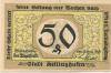 Kellinghusen - Stadt - 6.8.1920 - 50 Pfennig 