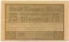 Kempen - Stadt - 9.3.1920 - 75 Pfennig 