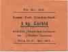 Kempten - Kommunal-Verband - Mai 1919 - 31.5.1919 - 1 kg Carbid 