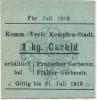 Kempten - Kommunal-Verband - Juli 1919 - 31.7.1919 - 1 kg Carbid 