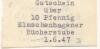 Kiel-Elmschenhagen - Elmschenhagener Bücherstube, Leihbücherei A. D. Meyer, Preetzer Chaussee 111 - 1.6.1947 - 10 Pfennig