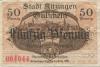 Kitzingen - Stadt - Oktober 1918 - Ende 1919 - 50 Pfennig 