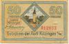 Kitzingen - Stadt - Ende Dezember 1920 - 50 Pfennig 