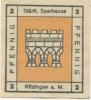 Kitzingen - Städtische Sparkasse - 1920 - 2 Pfennig 