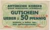 Koberg - Amtsbezirk - 3.3.1921 - 50 Pfennig 
