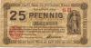 Köln - Stadt - 31.12.1920 - 25 Pfennig 