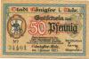Königsee - Stadt - 1.1.1921 - Ende 1922 - 50 Pfennig 