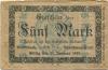 Kulmbach - Stadt - 12.10.1918 - 31.1.1919  - 5 Mark 