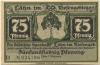 Lähn (heute: PL-Wlen) - Städtische Sparkasse - -- - 75 Pfennig 