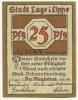 Lage - Stadt - Februar 1921 - 25 Pfennig 