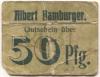 Landeshut (heute: PL-Kamienna Góra) - Hamburger, Albert, Mechanische Leinen-Weberei - -- - 50 Pfennig 