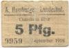 Landeshut (heute: PL-Kamienna Góra) - Hamburger, Albert, Mechanische Leinen-Weberei - September 1919 - 5 Pfennig 