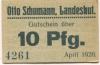 Landeshut (heute: PL-Kamienna Góra) - Schumann, Otto - April 1920 - 10 Pfennig