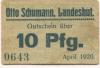 Landeshut (heute: PL-Kamienna Góra) - Schumann, Otto - April 1920 - 10 Pfennig 