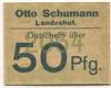 Landeshut (heute: PL-Kamienna Góra) - Schumann, Otto - -- - 50 Pfennig