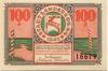 Landsberg (heute: PL-Gorzów Slaski) - Stadt - 24.5. 1921 - 1.3.1922 - 100 Pfennig 