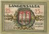 Langensalza (Bad) - Stadt - 1921 - 25 Pfennig 