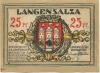 Langensalza (Bad) - Stadt - 1921 - 25 Pfennig 