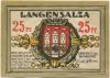 Langensalza (Bad) - Stadt - 1921 - 25 Pfennig 
