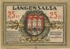 Langensalza (Bad) - Stadt - 1921 - 25 Pfennig 