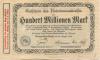 Langenschwalbach (heute: Schwalbach (Bad)) - Untertaunus-Kreis - 15.8.1923 - 1.4.1924 - 100 Millionen Mark