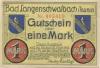 Langenschwalbach (heute: Schwalbach (Bad)) - Stadt - 1.12.1920 - 31.3.1922 - 1 Mark