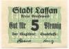 Lassan - Stadt - -- - 5 Pfennig 