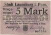Lauenburg (heute: PL-Lebork) - Stadt - 15.11.1918 - 5 Mark 