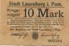 Lauenburg (heute: PL-Lebork) - Stadt - 15.11.1918 - 10 Mark 
