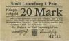 Lauenburg (heute: PL-Lebork) - Stadt - 15.11.1918 - 20 Mark 