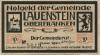 Lauenstein (heute: Ludwigsstadt) - Gemeinde - Juni 1921 - 10 Pfennig 