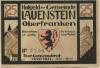 Lauenstein (heute: Ludwigsstadt) - Gemeinde - Juni 1921 - 25 Pfennig 