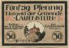 Lauenstein (heute: Ludwigsstadt) - Gemeinde - -- - 50 Pfennig