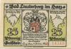 Lauterberg (Bad) - Stadt - 15.7.1921 - 25 Pfennig 