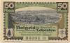 Lehesten - Stadt - Juni 1921 - 31.12.1921 - 50 Pfennig 