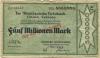 Leipzig - Darmstädter und Nationalbank KaA, Filiale Leipzig - 22.8.1923 - 5 Millionen Mark