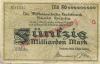 Leipzig - Deutsche Bank, Filiale Leipzig - 30.10.1923 - 50 Milliarden Mark