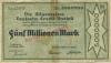 Leipzig - Dresdner Bank - 22.8.1923 - 5 Millionen Mark 