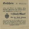 Leipzig - Fürsorgeamt - - 31.3.1922 - 5 Mark 