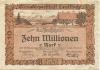 Leutkirch -Amtskörperschaft - 20.8.1923 - 10 Millionen Mark 