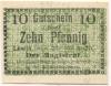 Lewin (heute: PL-Lewin Brzeski) - Stadt - 23.7.1920 - 10 Pfennig 