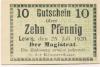 Lewin (heute: PL-Lewin Brzeski) - Stadt - 23.7.1920 - 10 Pfennig 