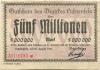 Lichtenfels - Bezirk - 23.8.1923 - 31.12.1923  - 5 Millionen Mark 