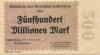 Lichtenfels - Bezirk - 10.10.1923 - 31.12.1923  - 500 Millionen Mark 